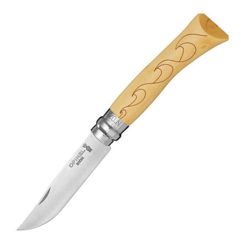 OPINEL INOX 7 NO WAVES ISLEME CAKI (001552)