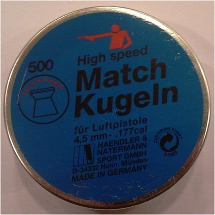 H&N MATCH KUGELN 4.5 CAL HAVALI TABANCA SAÇMASI