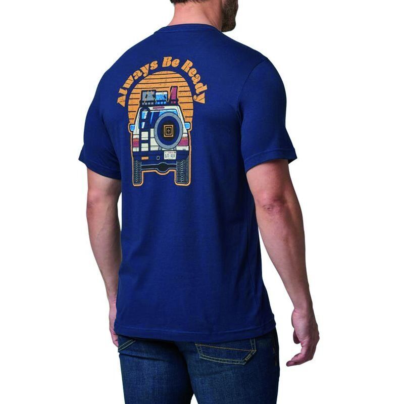 5.11 OVERLANDER SUNSET SS TEE LACIVERT TISORT S