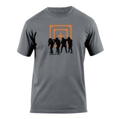5.11 CROSS HAIR STACKED MAT SIYAH T-SHIRT