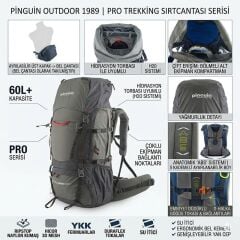 PINGUIN EXPLORER 75 KHAKI SIRT CANTASI