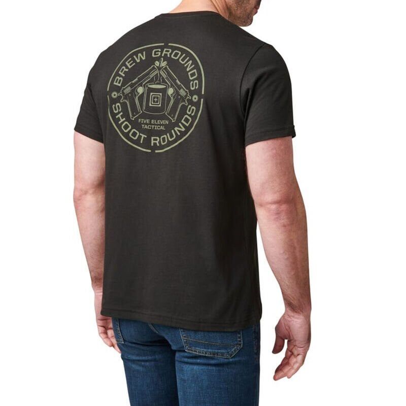5.11 BREW GROUND SS TEE KISA KOL SIYAH T-SHIRT M