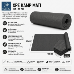 SQUARE 12 MM GRI MAT