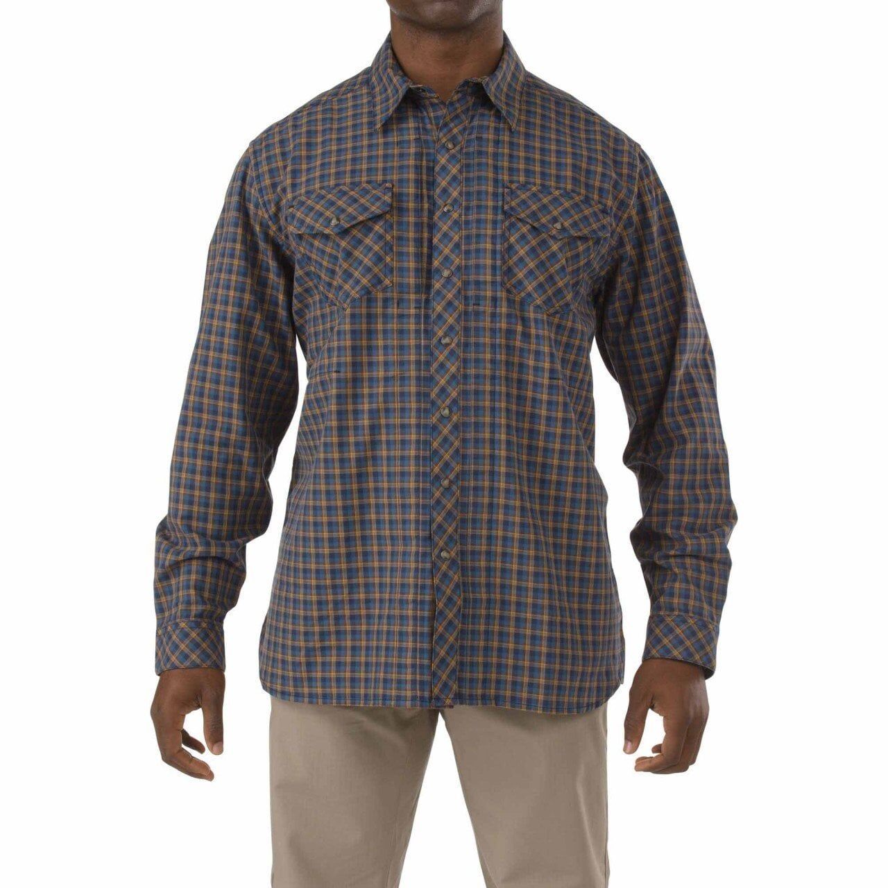 5.11 FLANNEL L/S GOMLEK MAVI S